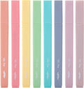 Mr. Pen- Aesthetic Cute Pastel Highlighters Set, 8 pcs, Chisel Tip, Candy Colors, No Bleed Bible Assorted Colors