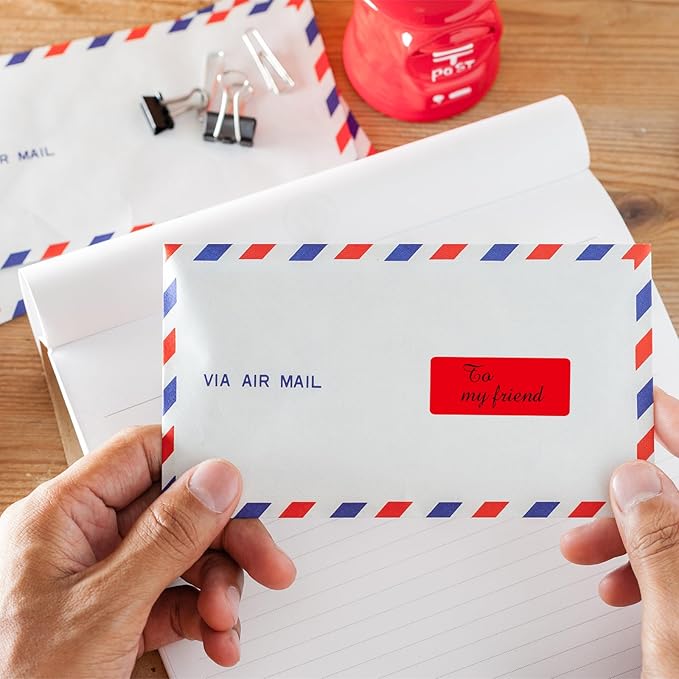 1" x 2-5/8" Colored Address Labels, 600 Bright Red Label Stickers- Laser/Ink Jet Printer Mailing Labels, 8.5"x11" 20 per Sheet