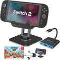 Switch 2 Dock kit with Switch Stand for Nintendo Switch 2 for HDMI 2.1+PD +USB A 3.2 compatibale with Laptop+MacBook ! ! Require Manual firmware Update for V21 or Above ! ! (Update Support Available)