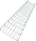 Kable Kontrol Cable Tray - 5 Feet Long x 24" W x 6” H - 17 Pcs Bulk Pack - Wire Mesh Tray Cable Management Rack Cords Organizer Cable Basket, Zinc Plated Steel NEC Approved for Network, Fiber Optic