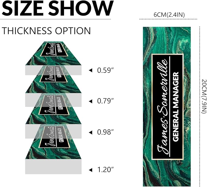 Desk Name Plate Personalized, Custom Name Plate for Desk, Acrylic Desktop Accessories, Office Gift & Decor for Women Men, Teacher Nurse Boss Employee Appreciation Gifts