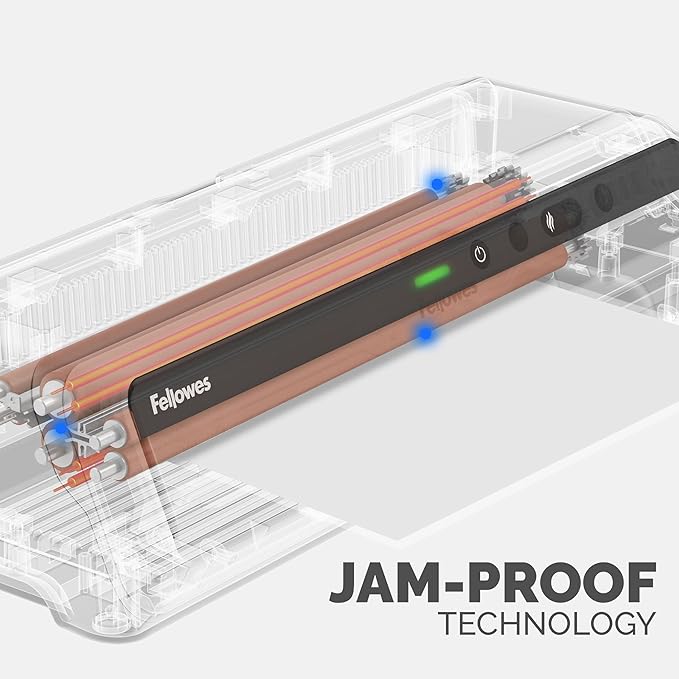 Fellowes Venus™ 125 Thermal Laminator Machine with Laminating Pouch Starter Kit, 12.5 inch, Rapid 30-60 Second Warm-Up, White/Black (5746101)