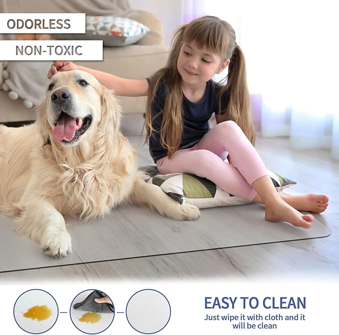 Amyracel Chair Mat for Hardwood Floor, 36” x 48” Computer Desk Chair Mat, Easy Glide Office Floor Protector Mat for Home Office