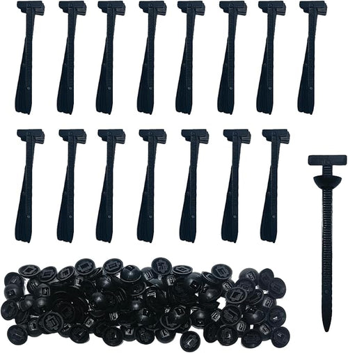 150Pcs Zip Ties, Cable Ties, Nylon Universal Cable Tie Buckle, Heavy Duty Self-Locking Zip Ties, With Pin And Button, UV Resistant Fastener For Automotive Maintenance