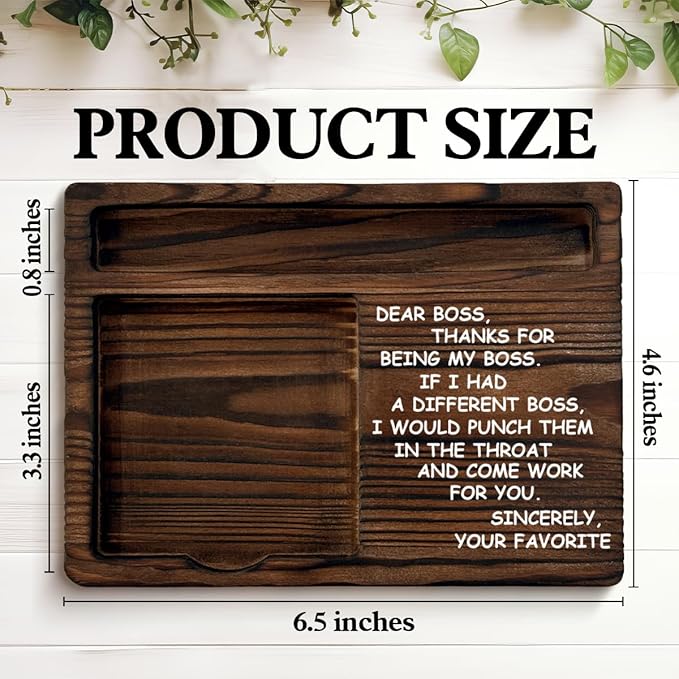 Funny Boss Gifts for Men, Humor Gifts for Bosses Boss's Day Retirement Going Away Birthday, Best Boss Sticky Note Holder for Bosses Office Decor