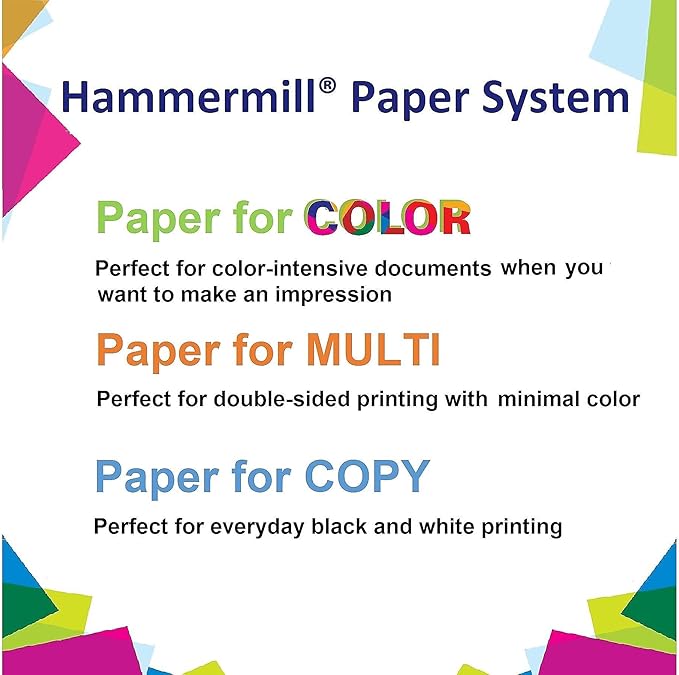 Hammermill Colored Paper, 20 lb Ivory Printer Paper, 11 x 17-1 Ream (500 Sheets) - Made in the USA, Pastel Paper, 102194R