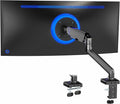 VIVO Heavy Duty Ultrawide Monitor Tension Arm for up to 40 inch Screens, Holds 26.4 lbs, Premium Desk Mount Stand, Black, STAND-V100O
