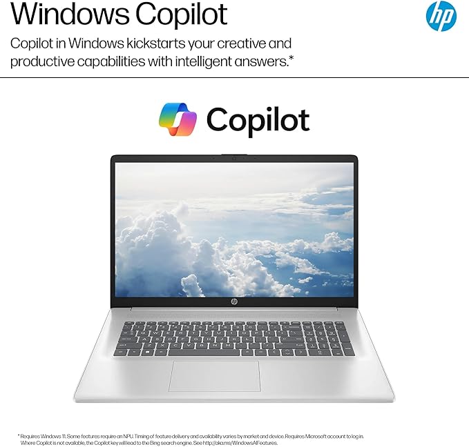 HP 17.3" FHD Business & Student Laptop Computer, 32GB RAM 1.5TB Storage (1TB SSD+512GB Docking Station Set), 6-Cores AMD Ryzen 5 Processor, Windows 11, Numeric Keypad, PLUSERA Earphones, Silver