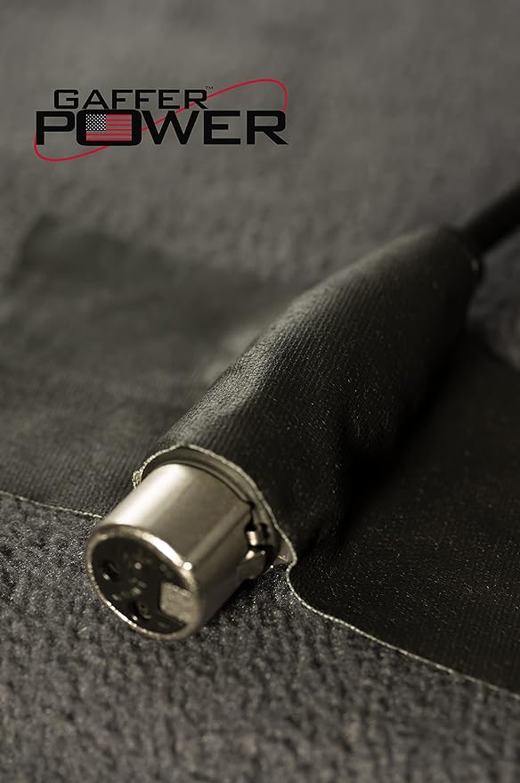 Gaffer Power Proudly Made in The USA, Real Professional Grade Gaffer Tape, Heavy Duty Gaffers Tape, Non-Reflective, Multipurpose. 2 Inches x 30 Yards, Black
