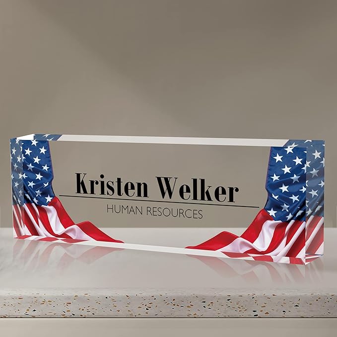Custom Acrylic Name Plate | Personalized Boss Employee Appreciation Gift