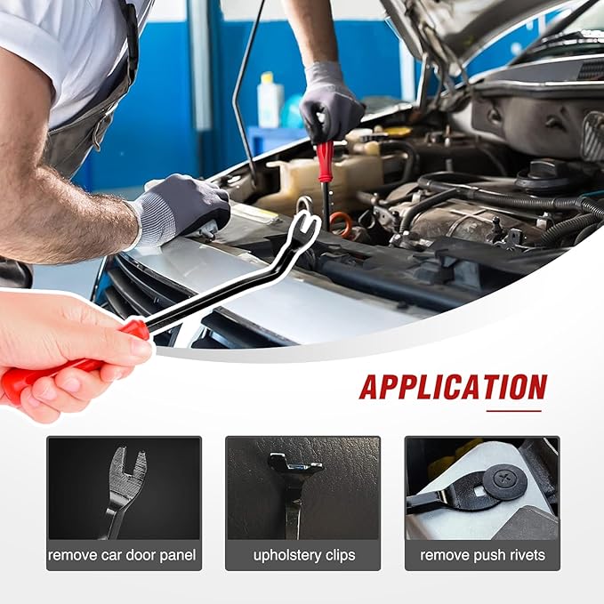 Nilight 121PCS Car Bumper Retainer Clips 6mm 6.5mm 7mm 8mm 9.5mm 9.8mm Expansion Screws Replacement Kit Door Trim Panel Clips Bumper Push Rivet Clips for Toyota Honda GM Mazda
