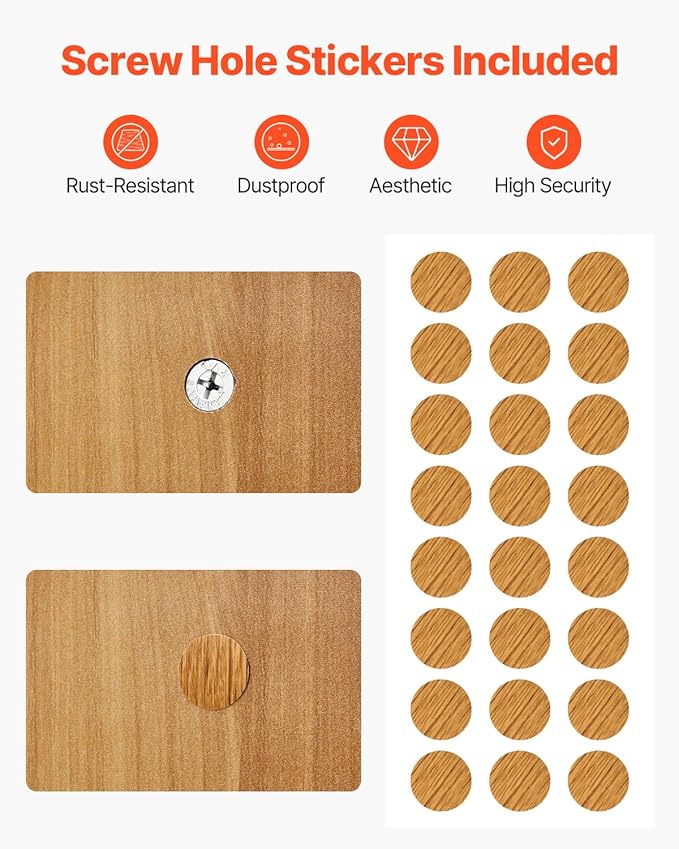 VEVOR Wood Desk Shelf, Desktop Bookshelf, Desk Storage Hutch with 6 Shelves, Office Countertop Organizer 3-Tier Display Rack, with Anti-Slip Feet Pads, for Office, Home & Dorm, Natural