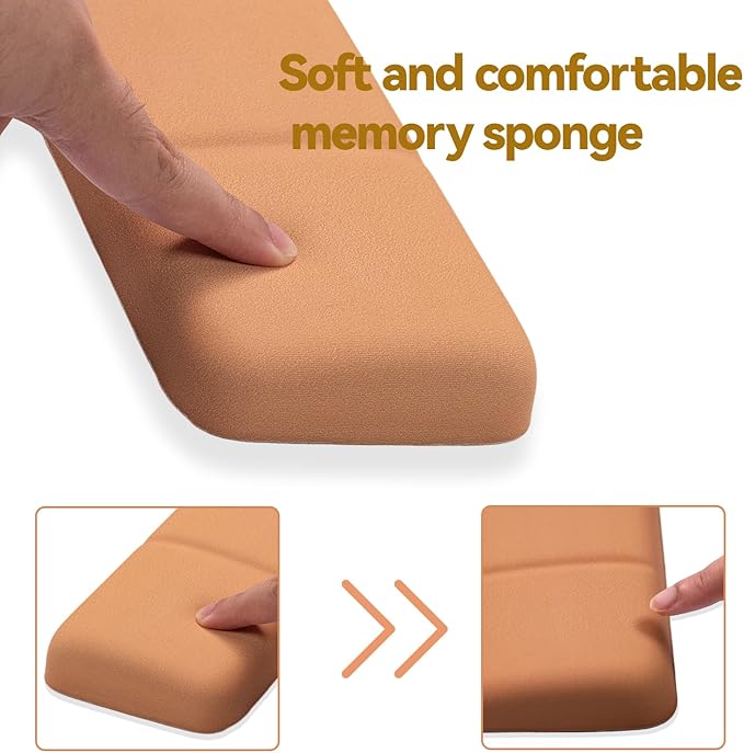 Ergonomic Keyboard Wrist Rest - Keyboard Wrist Cushion with Non-Slip Base, Brown Cute Wrist Rest Support for Keyboard, Laptop, Mac, Typing