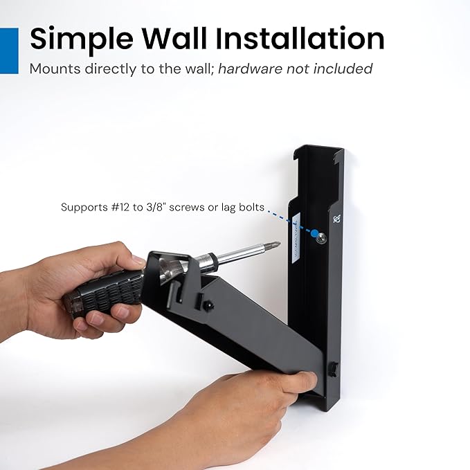 ICC Cable Runway Triangular Wall Support Kit – 6-Pack | Steel, Black Powder Coat, Parallel Wall Mount