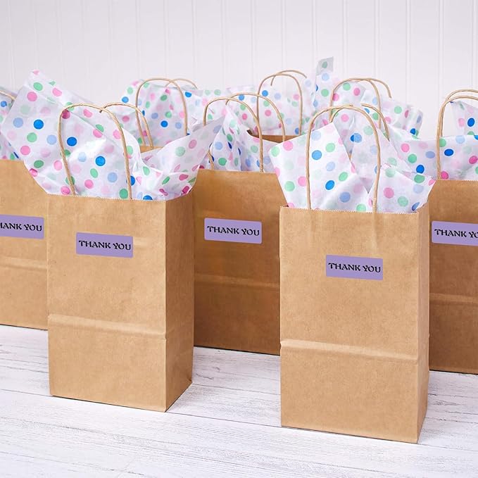 1" x 2-5/8" Colored Address Labels, 600 Bright Purple Label Stickers- Laser/Ink Jet Printer Mailing Labels, 8.5"x11" 20 per Sheet