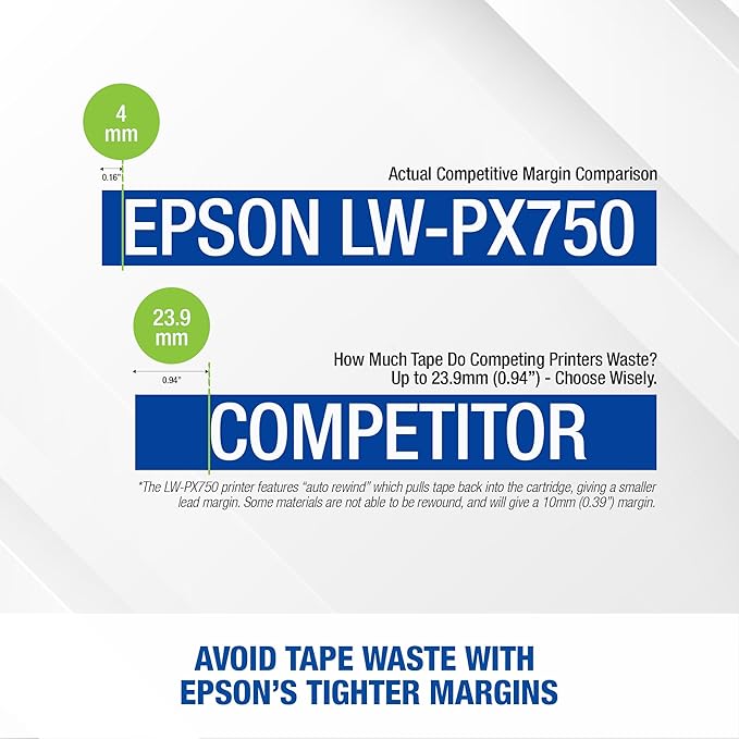 LABELWORKS Epson LW-PX750 Industrial Label Maker Kit - Complete Kit with Accessories, Compatible with Large Variety of Tape Types, Portable Handheld Label Printer