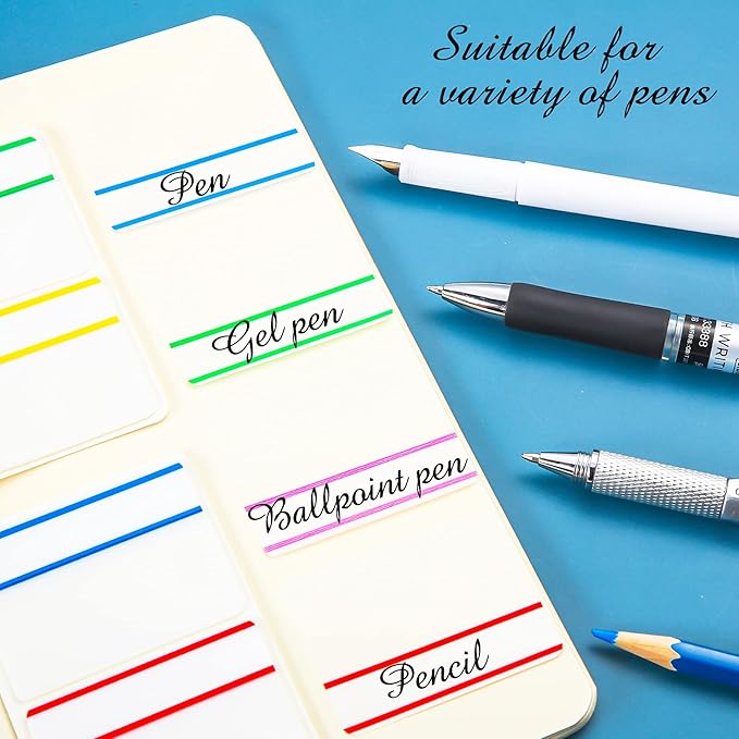 Tenare 2 Inch Sticky Tabs Adhesive Flag Index Writable and Repositionable File Tabs Colored Page Markers Labels for Books and Classify Files Binder File Folders(240 Pieces)