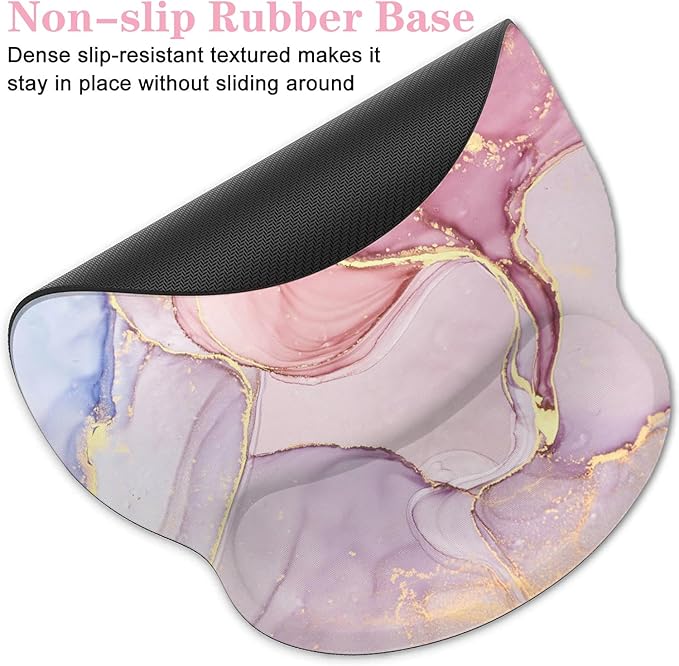 LATEEFAH Mouse Pad with Wrist Rest, 3-in-1 Gaming Mouse Pad, Keyboard Wrist Rest, Ergonomic Memory Foam Mousepad with Wrist Support for Computer Keyboard