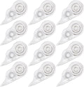 Unjoo White Correction Tape, Fast Clean and Easy to Use Tear-Resistant Tape, For school Supplies, Office (12pack, 5M/196, Tape Width 0.2in)