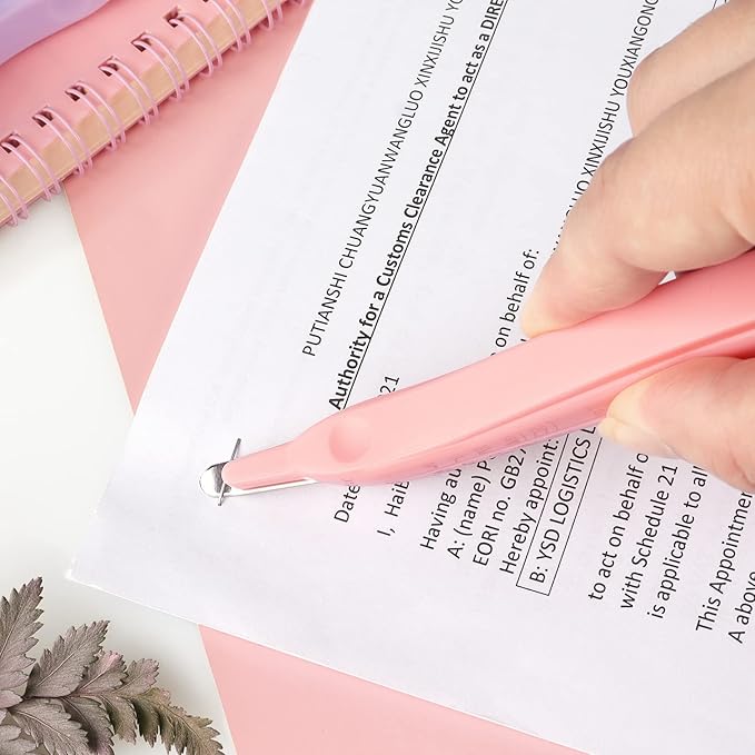 Professional Magnetic Staple Remover Puller Staples Remover Staple Removal Tool for School Office Home 3 Pack (Blue, Pink, Purple)