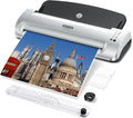 13-Inch Thermal & Cold Laminator Machine, Quick Warm-Up, 3 Temp Settings, Jam-Free ABS, Built-in Paper Trimmer & Corner Rounder, 10 Laminating Pouches, for Home Office School