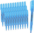 coruscant Blue Highlighters Bright Colors, 32 Packs, Chisel Tip Marking, Quick Drying, No Bleed for Teacher Organizing and Coloring in the Home, School, Office