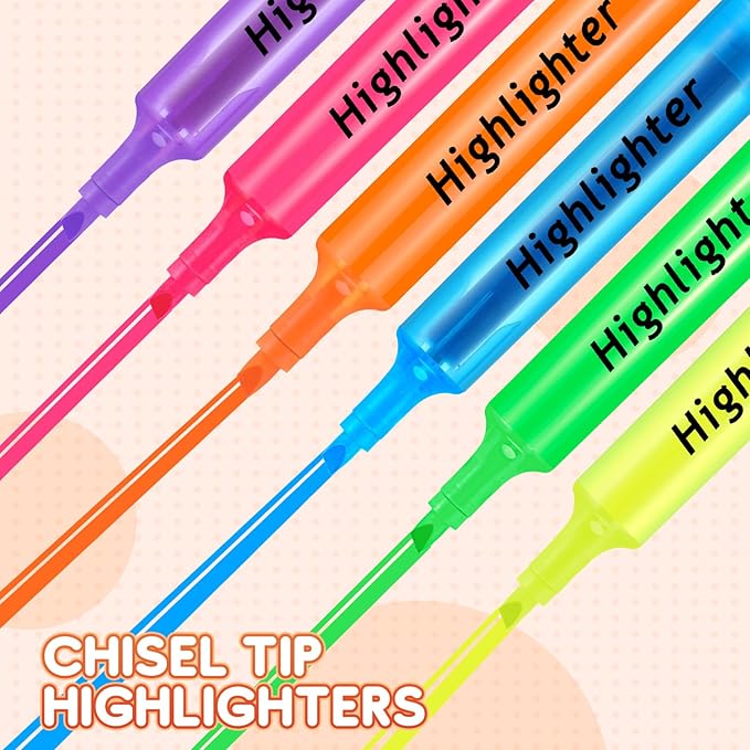Qilery 30 Pack Highlighters Bulk, Tank Style Chisel Tip Highlighters Markers Pack Quick Drying for Adult Coloring, Home Office Supplies (Orange)