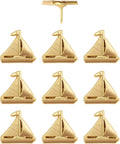 Sailboat Push Pins - Gold Sailing Pins - for Cork Board, Maps, or Lapel Pin Use - Designed in USA - Set of 10
