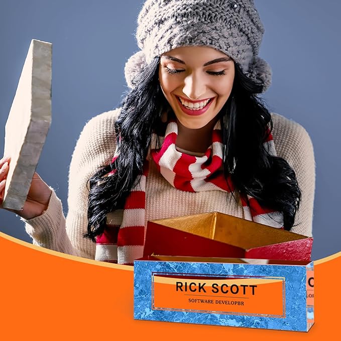 Personalized Office Desk Name Plate on Acrylic Glass - Custom Nameplate Decor, Accessories - Gift for Boss, Coworkers