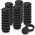 40 Pack 2 Inch Desk Grommet, Plastic Cable Hole Cover Bulk for PC Desk, Flexible Wire Organizer Cable Cord Management for Home Office, Black