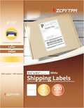 VZCPYTPM 200pcs Printable Shipping Labels,5.5" x 8.5" Adhesive Sticker for Printer,for Mailing,Packing,Address Labels,Organizing & Office Use