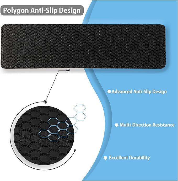 Faluber Cooling Gel Wrist Rest, 12.5-inch Length for Compact Keyboard, Memory Foam Palm Rest with Non-Slip Footpad, Ergonomic Design, Stain Resistant, PC Accessory Gaming Gear (Small-Compact)