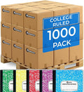 Rosmonde 1000 Pack (Pallet) Composition Notebook Bulk, College Ruled, Pallet of Composition Notebooks, 100 Sheets (200 Pages), 9-3/4 x 7-1/2, Bulk Notebooks for School & Office, 4-7 Days Transit