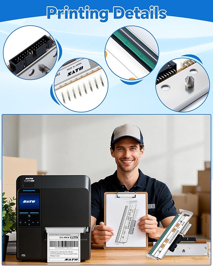New Genuine SATO CL4NX Plus Printhead R37901900 / R29798000, OEM Print Head Replacement for SATO Barcode Thermal Label Printer 305dpi