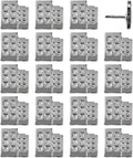 Building Push Pins - Silver Metal Building Pins - for Cork Board, Maps, or Lapel Pin Use - Designed in USA - Set of 20