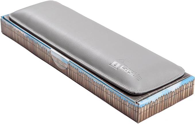 Bailey Tenkeyless by Castle - Wrist Rest for Keyboards with Around 87 Keys - Leather Ergonomic Computer Extra Firm Wrist Support for Typists, Gaming, and Heavy Office Use (Stone, Tenkeyless)