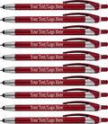 SyPen Personalized With your Custom Logo or Text Pens-Pack of 450- for Marketing, Parties, and Events, 2 in 1 Capacitive Stylus & Ballpoint Pen Compatible With Touchscreen Devices, Blue Ink, Red Pens