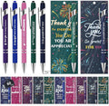 60 Sets Christmas Employee Appreciation Gifts Ballpoint Pens Bulk Black Ink Stylus Caps Bookmarks Thank You Gift For Staff Colleagues Party Teachers Cool Team Nurses Inspirational Office Women Men