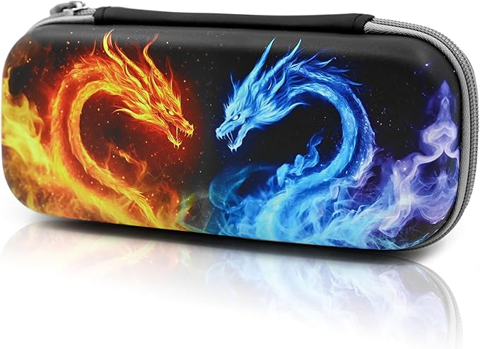 Dragon Pencil Case Zip Pencil Box Multi Pouch Holder Desk Organizer For Boys Girls School Office