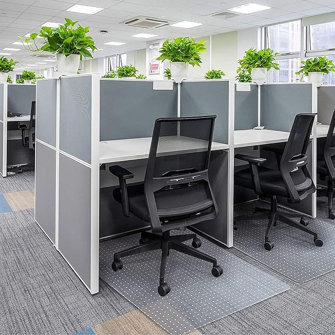 Azadx Office Chair Mat for Carpet Desk Chair Mat for Carpeted Floors Large Floor Mat for Office Chair on Low, Standard and No Pile Carpeted Floors Durable Carpet Protector Mat (46x 60'' Rectangle)