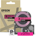 Epson LABELWORKS 212FPPX Genuine PET (Polyester) Tape Cartridge - Black on Fluorescent Pink Designer Craft Label Maker Tape - 1/2" (12MM) Wide, 16'
