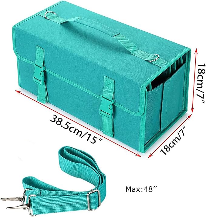 Marker Case, 171 Slots Green Alcohol Marker Case Markers Carrying Bag Holder for Art Sketch Marker, Permanent Paint Marker, Dry Erase Marker, Repair Marker Pen, Color Highlighte Art Supplies