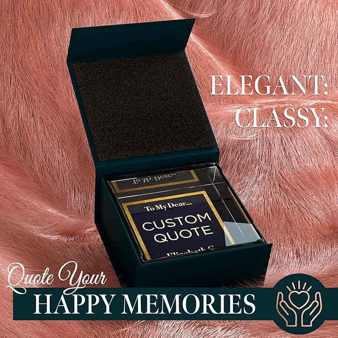 Custom Acrylic Sign Personalized, Custom Desk Name Plate, 18 Styles, (4"x4"), With Gift Box, USA Made by Acryluxe. (Folsom)