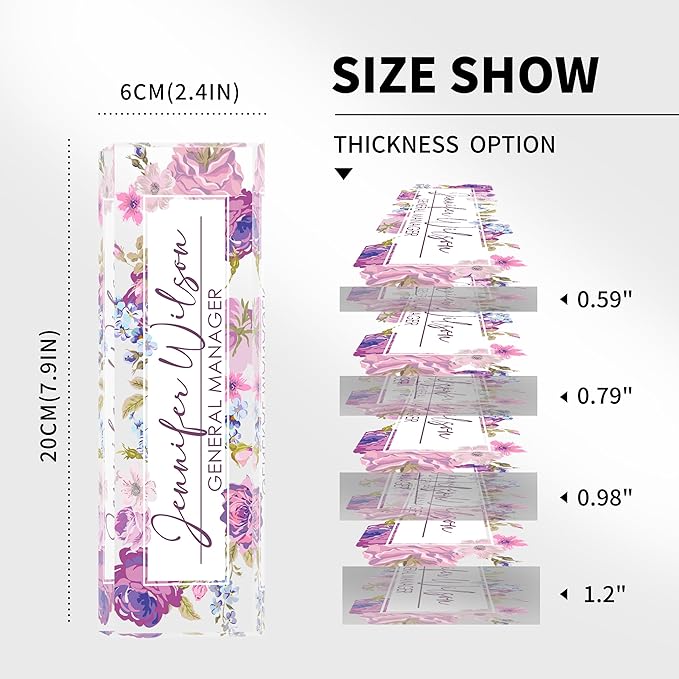 Desk Name Plate Personalized, Name Plate for Desk, Office Desk Decor for Women & Men, Employee Appreciation Gifts The Office Gifts for Boss, Lawyer, Manager, Teacher, Nurse