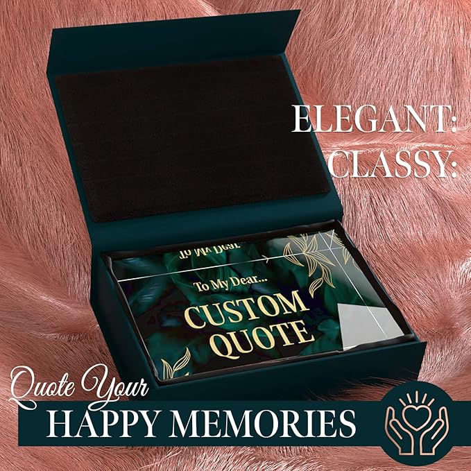 Custom Acrylic Sign Personalized, Custom Desk Name Plate, 18 Styles, (5"x7"), With Gift Box, USA Made by Acryluxe. (Luxurious)