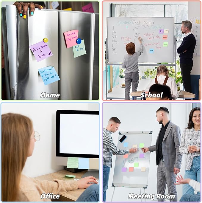 35 Pack Sticky Notes Bulk 3 x 3 In Self Stick Notes Pads Colorful Posted Note in 5 Morandi Pastel Colors Adhesive Paper Memo 75 Sheets/Pad Easy to Post for Office Home School Notebook Wall Door Window