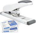 Rapesco 1391 ECO HD-100 Heavy-Duty Stapler with 2000 Type 923 Heavy-Duty 3/8" Staples, 100 Sheet Capacity, Soft White