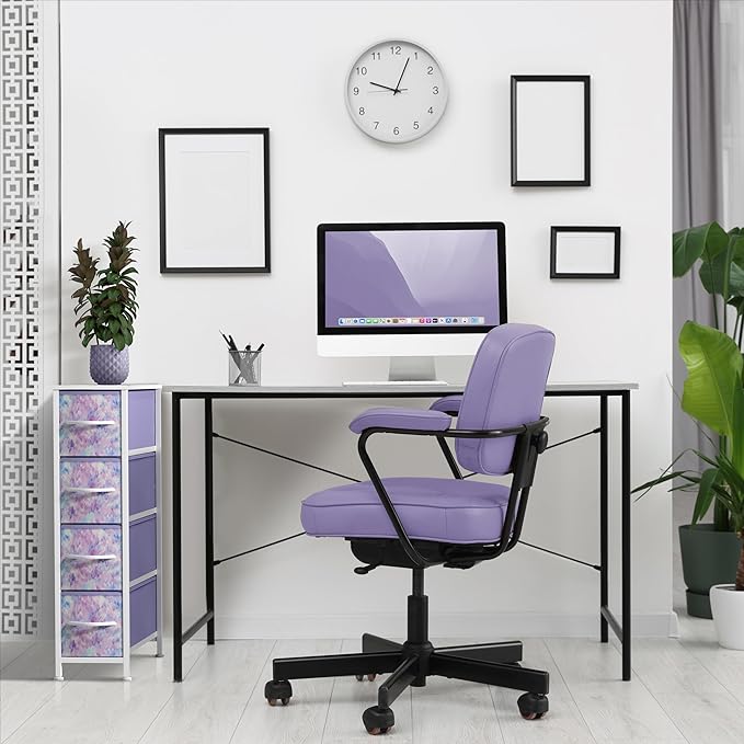 Sorbus Kids Narrow Dresser with 4 Drawers - Vertical Slim Storage Chest of Drawers with Steel Frame, Wood Top & Easy Pull Fabric Bins for Small Spaces, Closets, Bedroom, Bathroom & Laundry