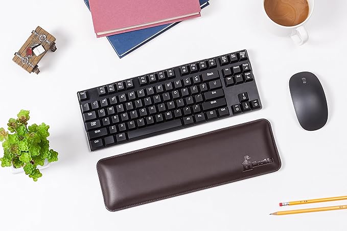 Bailey by Castle Leather Keyboard Wrist Rest (Woodland, Tenkeyless)