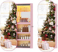 Lvifur Jewelry Armoires with LED Lights, Hanging Jewelry Storage Cabinet Lockable Wavy Mirror Jewelry Organizer, Lockable Frameless Mirror with Storage, LED Jewelry Cabinet Wall/Door Mounted(White)